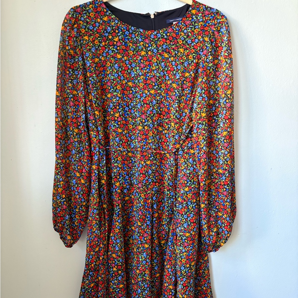 Tommy Hilfiger Floral Long Sleeve Sundress